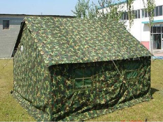 军用充气迷彩帐篷