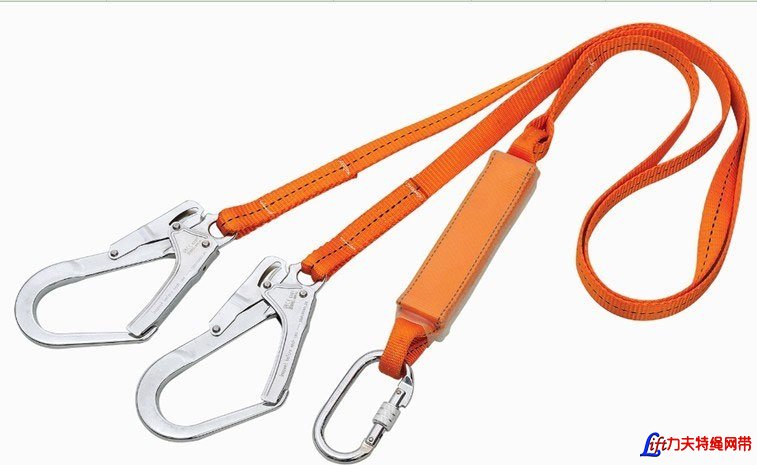 Safety Webbing Lanyard|Double Legged Big Hook Energy Shock A