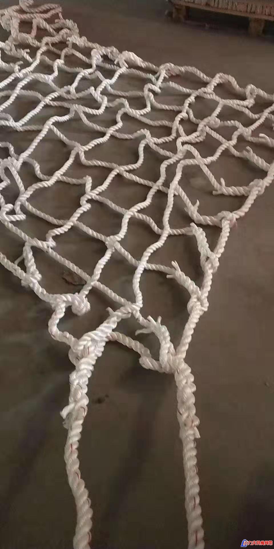 Polypropylene Rope Cargo Net-Knotted Rope Lifting Net-Braide