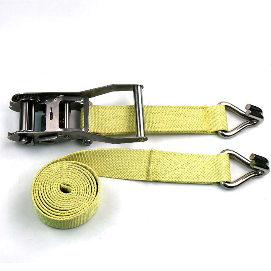 Heat Resistant ratchet cargo lashing strap