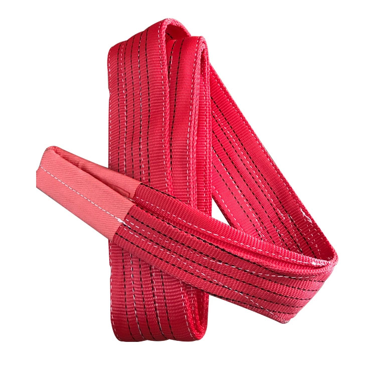 Lifting Hoisting Belt 5t Polyester Flat Webbing Slings / Webbing Strap