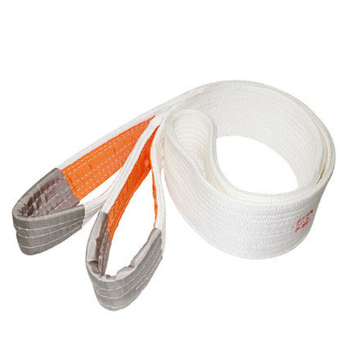 White flat lifting sling durable Lifting belt crane lifting belt 5T load lifting strap rope